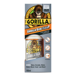 Gorilla Glue Clear Kristálytiszta ragasztó nem habzó formulával | 110 ml