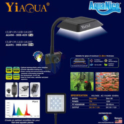 YiAqua ClipOn LED Light Üvegre rögzíthető állítható LED lámpa | 7W