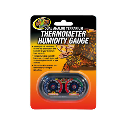 ZooMed Thermometer Humidity Gauge Analóg hő- és páramérő
