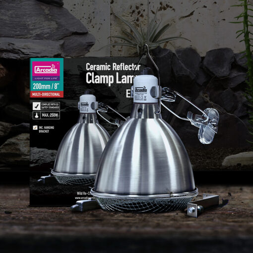 Arcadia Reflector Clamp Lamp 250W Lámpabúra - Inox | 20 cm