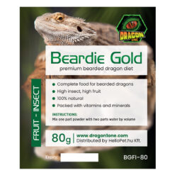 DragonOne Beardie Gold Agáma táp - Gyümölcs & Rovar | 80g