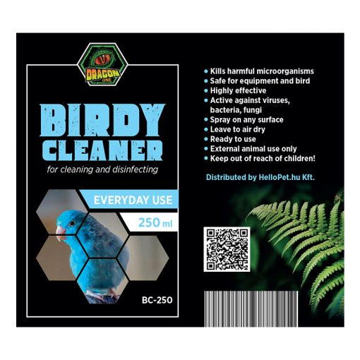 DragonOne Birdy Cleaner Tisztító, fertőtlenítő oldat madarakhoz | 250 ml