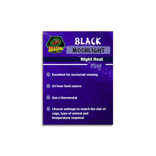 DragonOne Black Moonlight Éjszakai holdfény izzó | 75W