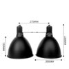 Nomoy Pet Double Deep Dome Dupla fém lámpabúra | 2x300W
