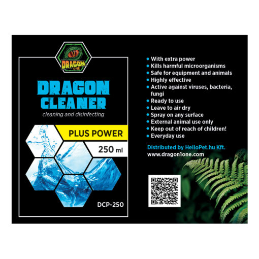 DragonOne Dragon Cleaner POWER Terrárium tisztító, fertőtlenítő oldat | 250 ml