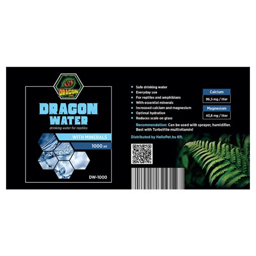 DragonOne Dragon Water Természetes forrásvíz + Ca és Mg | 1000 ml
