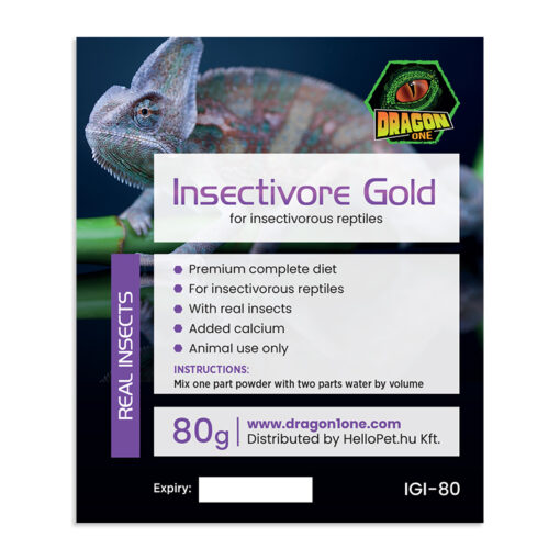 DragonOne Insectivore Gold Rovarevő táp - Igazi rovarral | 80g
