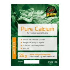 DragonOne Pure Calcium With D3 Magas minőségű kalcium +D3 | 25g