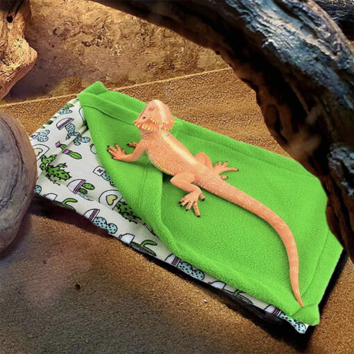 DragonOne Reptile Bedding with Pillow Hálózsák és párna hüllőknek | Zöld