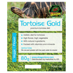 DragonOne Tortoise Gold Teknős táp - Zöldség & Virágkeverék | 80g