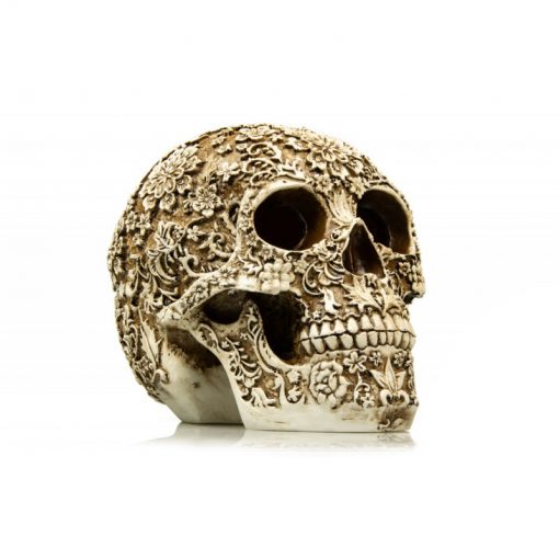 GiganTerra Floral Skull Mintás koponya dekoráció és búvóhely