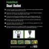 HabiStat Humidifier Dual Outlet Elosztó digitális párásítóhoz