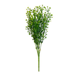 Bugs-World Hajlítható szárú apró zöld virágos műnövény | 35 cm