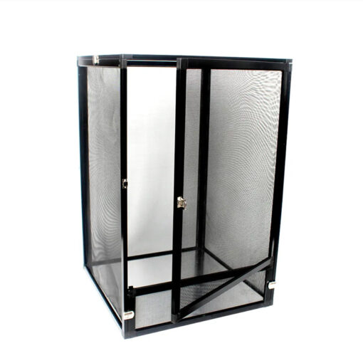 Nomoy Pet Aluminium Cage Hálós terrárium hüllőknek - fekete