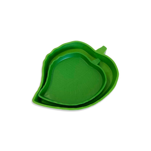 Nomoy Pet Green Leaf Feeding Dish Zöld levél etetőtálak