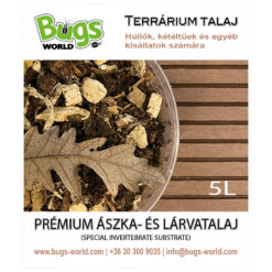 Bugs-World Prémium ászka- és lárvatalaj | 5L