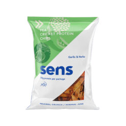 SENS Pea Cricket Protein Chips Tücsökfehérjés borsóchips - Fokhagyma | 80g