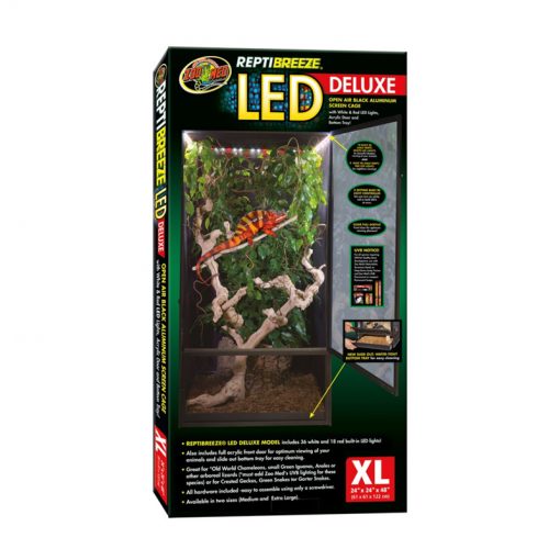 ZooMed ReptiBreeze LED Deluxe Alumínium ketrec világítással
